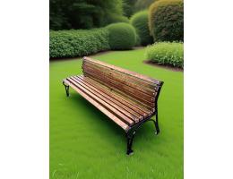 СКАМЕЙКА МЕТАЛЛИЧЕСКАЯ КЛАССИК ВАРИАНТ БЕЗ ПОДЛОКОТНИКОВ