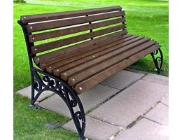 Металлическая скамейка Сквер
