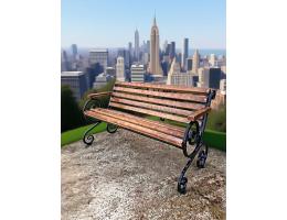 СКАМЕЙКА ФРАНЦУЗСКАЯ ЛОЗА С ПОДЛОКОТНИКОМ