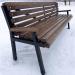Металлическая скамейка МОН с подлокотниками