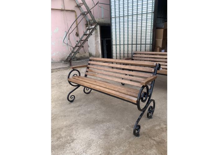 СКАМЕЙКА ФРАНЦУЗСКАЯ ЛОЗА С ПОДЛОКОТНИКОМ