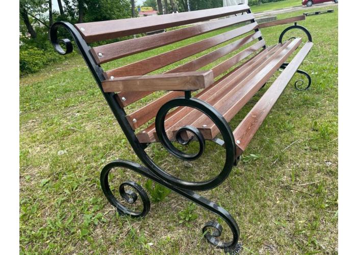 СКАМЕЙКА ФРАНЦУЗСКАЯ ЛОЗА С ПОДЛОКОТНИКОМ