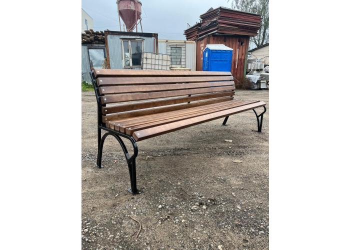 СКАМЕЙКА МЕТАЛЛИЧЕСКАЯ КЛАССИК ВАРИАНТ БЕЗ ПОДЛОКОТНИКОВ