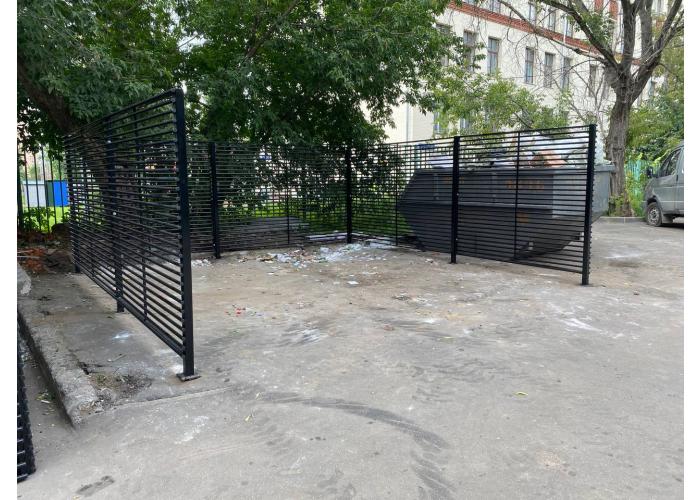 Ограждение для ТБО без крыши и ворот