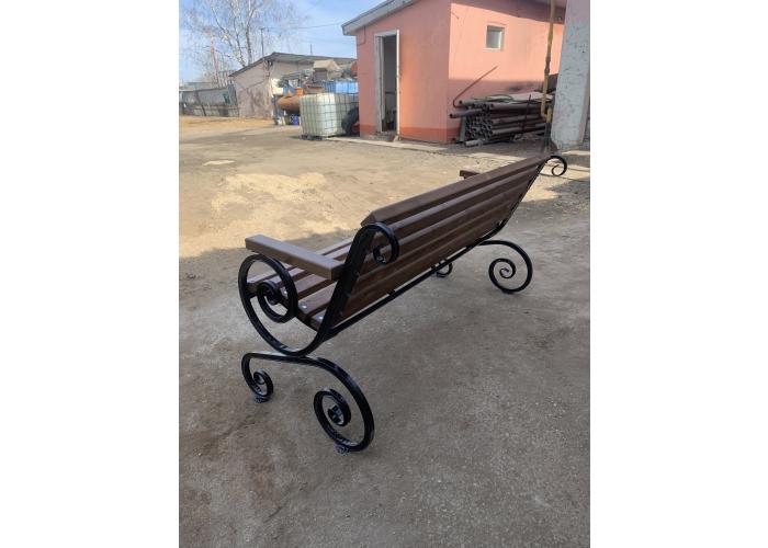 СКАМЕЙКА ФРАНЦУЗСКАЯ ЛОЗА С ПОДЛОКОТНИКОМ