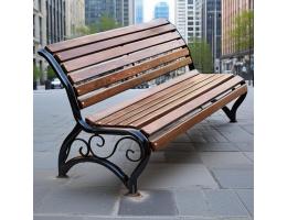 Металлическая скамейка Комфорт