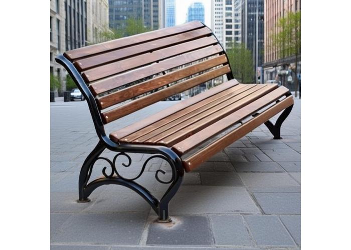 Металлическая скамейка Комфорт