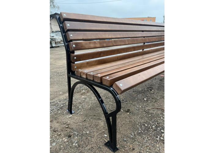 СКАМЕЙКА МЕТАЛЛИЧЕСКАЯ КЛАССИК ВАРИАНТ БЕЗ ПОДЛОКОТНИКОВ