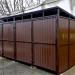 Контейнерная площадка ТБО из профлиста с воротами