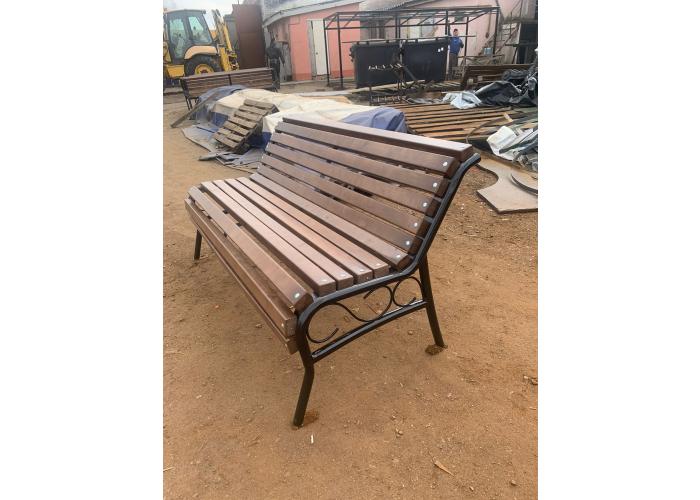 Металлическая скамейка Комфорт